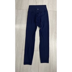 Lululemon Size 4 Align Pant II Nulu Fabric Full Length Leggings in Blueberry Jam